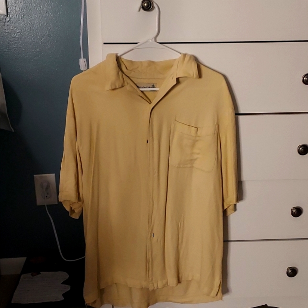 Yellow button up